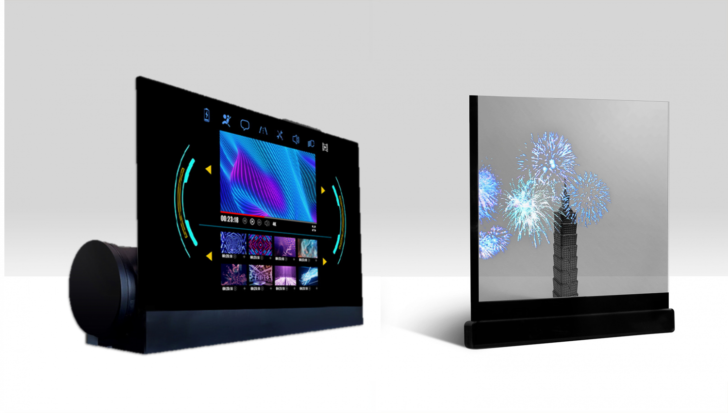 可卷式、折迭性、高透明